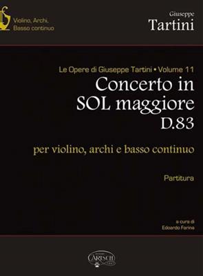 Giuseppe Tartini: Tartini Volume 11: Concerto in C Major D83: Cordes (Ensemble)