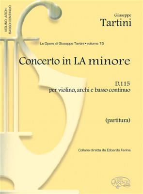 Giuseppe Tartini: Tartini Volume 15: Concerto in A Minor D115: Cordes (Ensemble)