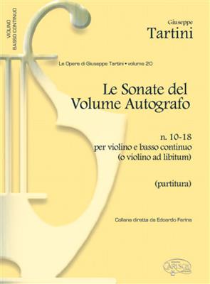 Giuseppe Tartini: Tartini Volume 20: Sonate del Volume Autografo: Violon et Accomp.