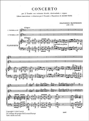 Francesco Manfredini: Concerto: Duo pour Trompettes