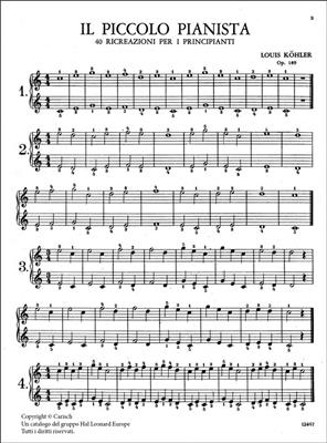 Emil Köhler: Il Piccolo Pianista, Op.189: Solo de Piano