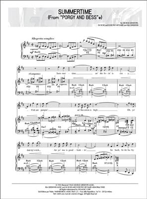 George Gershwin: Summertime: Piano, Voix & Guitare