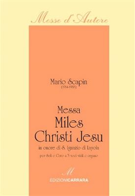 Mario Scapin: Messa Miles Christi Jesu: Voix Basses et Piano/Orgue
