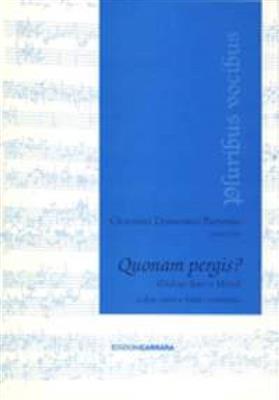 Giovanni Domenico Partenio: Quonam pergis?: Duo pour Chant