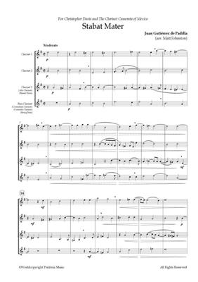 Juan Gutiérrez de Padilla: Stabat Mater: (Arr. Matt Johnston): Clarinettes (Ensemble)