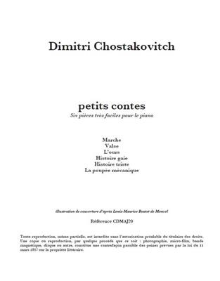 Dimitri Shostakovich: Petits Contes: Solo de Piano