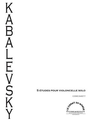Dmitri Kabalevsky: 5 Studies Opus 68: Solo pour Violoncelle