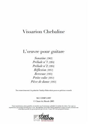 Chebaline: Loeuvre Pour Guitare: Solo pour Guitare