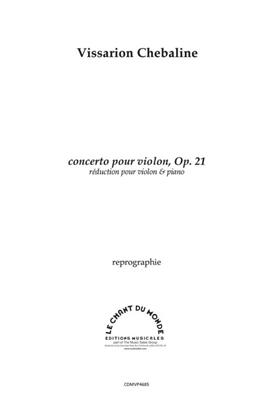 Vissarion Chebaline: Concerto Pour Violon Op. 21: Violon et Accomp.