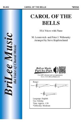 Mykola D. Leontovich: Carol Of The Bells: (Arr. Steve Kupferschmid): Voix Hautes et Piano/Orgue