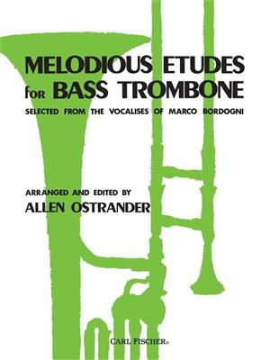 Marco Bordogni: Melodious Etudes: (Arr. Allen Ostrander): Solo pourTrombone