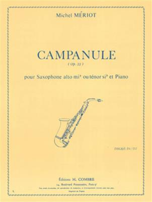 Michel Meriot: Campanule Op.33: Saxophone