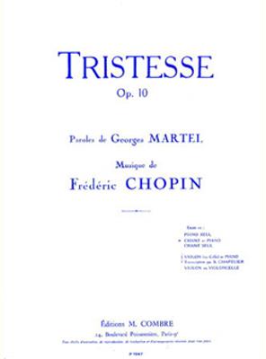 Frédéric Chopin: Tristesse Op.10 n°3: Chant et Piano