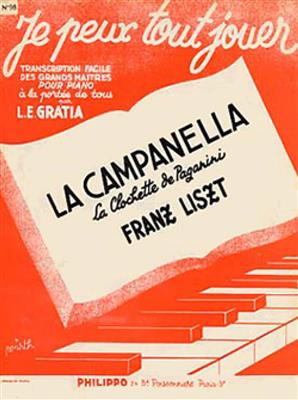 Franz Liszt: La Campanella (la clochette de Paganini) (JPTJ98): Piano Facile