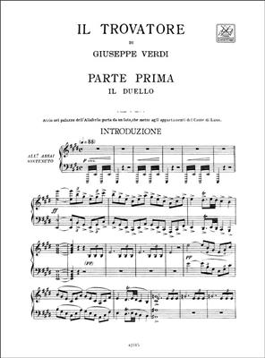 Giuseppe Verdi: Il Trovatore - Vocal Score: Partitions Vocales d'Opéra