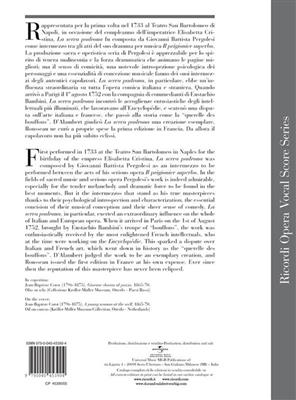 Giovanni Battista Pergolesi: La serva padrona: Partitions Vocales d'Opéra
