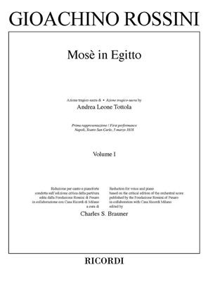 Gioachino Rossini: Mosè In Egitto (Volume 1 + 2): Partitions Vocales d'Opéra