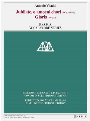 Antonio Vivaldi: Jubilate, o amoeni RV 639/639a - Gloria, RV 588: Partitions Vocales d'Opéra