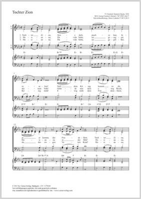 Georg Friedrich Händel: Tochter Zion: (Arr. Dieter Leibold): Chœur Mixte et Piano/Orgue