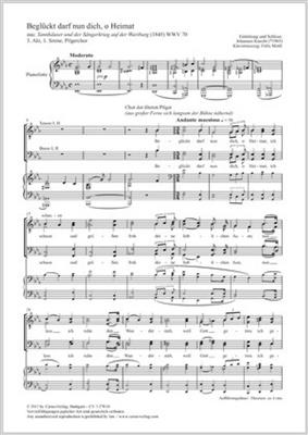 Richard Wagner: Beglückt darf nun dich, o Heimat: (Arr. Johannes Knecht): Voix Basses et Piano/Orgue