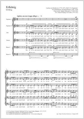 Ludwig van Beethoven: Erl-King: (Arr. Reinhold Becker): Chœur Mixte A Cappella
