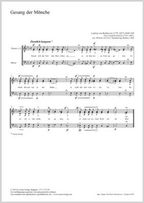 Ludwig van Beethoven: Gesang Der Mönche: Voix Basses et Accomp.