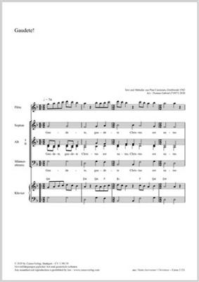 Gaudete!: (Arr. Thomas Gabriel): Chœur Mixte et Piano/Orgue
