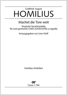 Gottfried August Homilius: Machet die Tore weit: Chœur Mixte et Accomp.