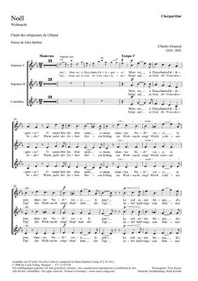 Charles Gounod: Noël [Weihnachtslied- Steigt auf zu Gott]: Voix Hautes et Piano/Orgue