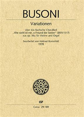 Ferruccio Busoni: Variationen: (Arr. Helmut Bornefeld): Violon et Accomp.