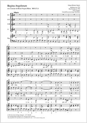 Johann Michael Haydn: Regina Angelorum: (Arr. Paul Horn): Voix Hautes et Piano/Orgue