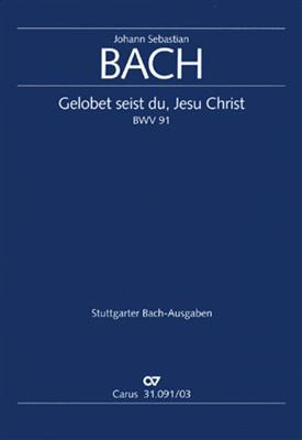 Johann Sebastian Bach: Kantate 091 Gelobet Seist Du Jesu Christ: (Arr. Paul Horn): Solo pour Chant