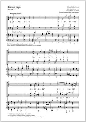 Johann Michael Haydn: Tantum ergo: (Arr. Armin Kircher): Chœur Mixte et Piano/Orgue
