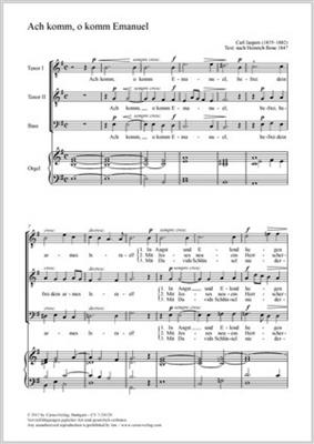 Carl Jaspers: Ach komm, o komm Emanuel: Voix Basses et Piano/Orgue