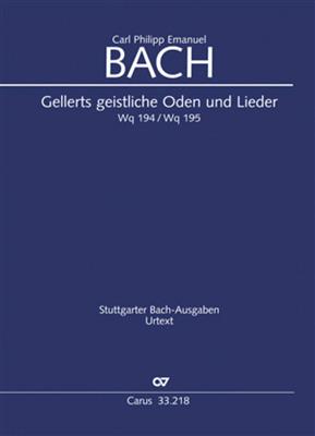 Carl Philipp Emanuel Bach: C.P.E. Bach: Geistliche Oden und Lieder [Gellert]: Solo pour Chant