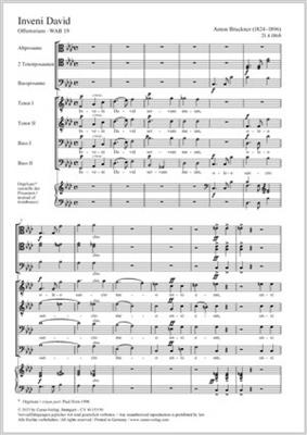 Anton Bruckner: I have found David: (Arr. Paul Horn): Voix Basses et Ensemble