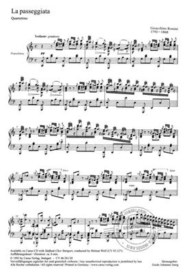 Gioachino Rossini: La passeggiata: Chœur Mixte et Piano/Orgue