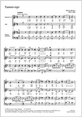 Hector Berlioz: Tantum ergo: Voix Hautes et Piano/Orgue