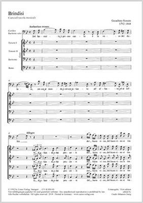 Gioachino Rossini: Brindisi: Voix Basses et Accomp.