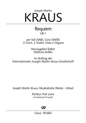 Requiem: (Arr. Joseph Martin Kraus): Chœur Mixte et Ensemble
