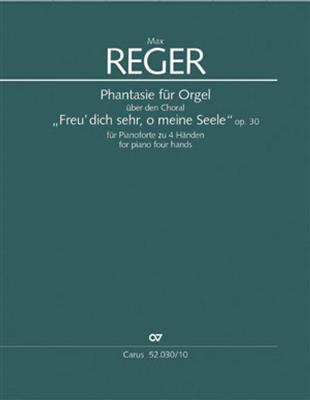 Max Reger: Phantasie für Orgel: Piano Quatre Mains