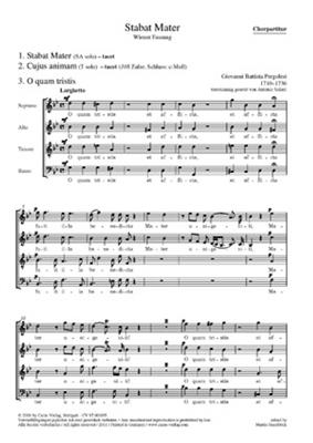 Giovanni Battista Pergolesi: Stabat Mater: (Arr. Joseph Leopold Eybler): Chœur Mixte et Ensemble