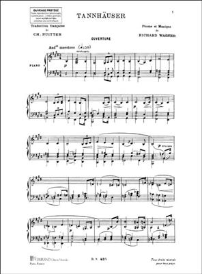 Richard Wagner: Tannhauser Chant-Piano (Francais Seul: Chant et Piano