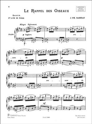 Jean-Philippe Rameau: Le Rappel Des Oiseaux: Solo de Piano