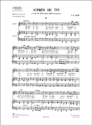 Johann Sebastian Bach: Aupres De Toi (Extrait Des Petits Cahiers Dedies: Chant et Piano