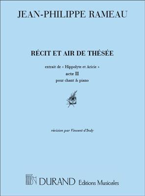 Jean-Philippe Rameau: Recit Et Air De Thesee: Chant et Piano