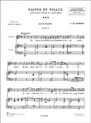 Jean-Philippe Rameau: Air De Telaire.Castor.So: Chant et Piano