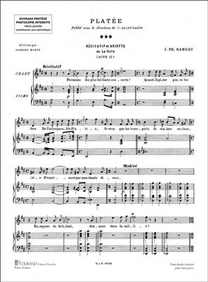Jean-Philippe Rameau: Platée: Chant et Piano