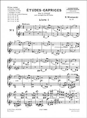 Henryk Wieniawski: Etudes Caprices Op 18 2 Violons: Duos pour Violons