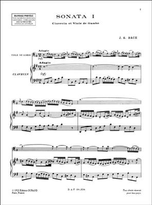 Johann Sebastian Bach: 3 Sonates Vc Et Piano (Bwv 1027-1028-1029): Violoncelle et Accomp.